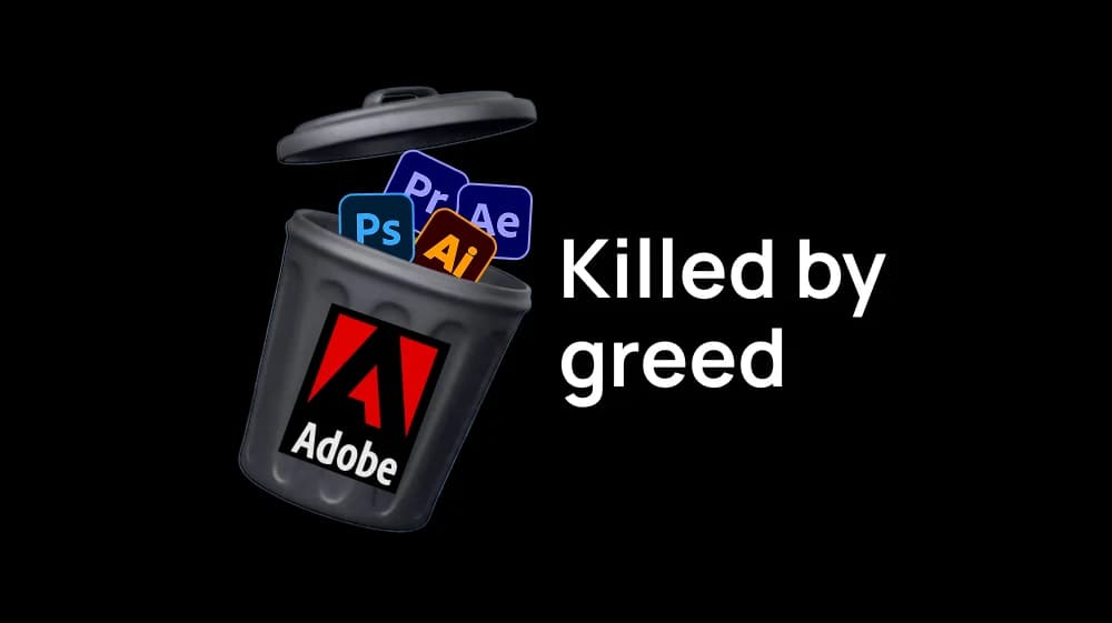 The old software model is dying. Adobe is the proof.