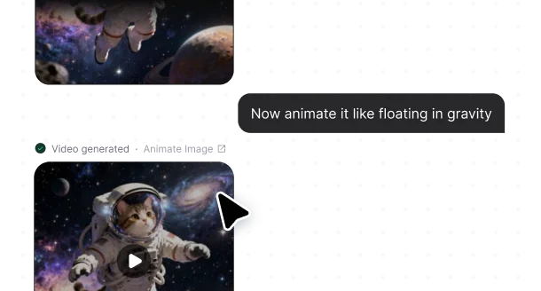 Describe what you need in the AI Chat